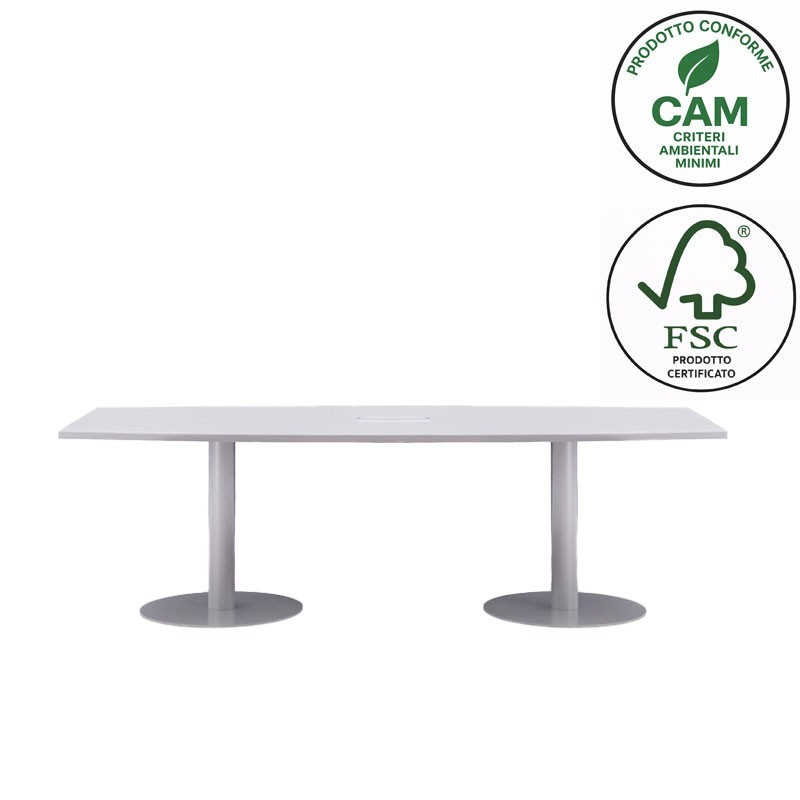 Meeting room table with metal legs - Tack | IsaProject