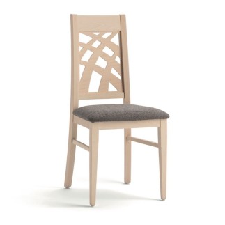 Sedia in Legno di Design con Seduta Imbottita - Carmen | Palma
