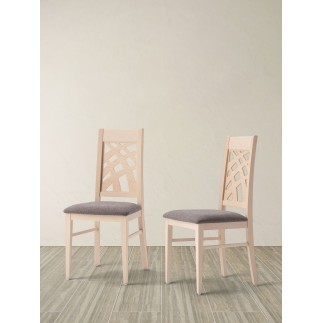 Sedia in Legno di Design con Seduta Imbottita - Carmen | Palma