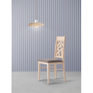 Design Wood Chair with Cushion Seat - Carmen | Palma