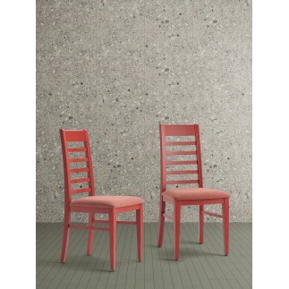 Wooden Restaurant Chair with Cushion Seat - Corinne