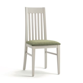 Restaurant Wood Chair in Velvet Cushion Seat - Clara | Palma