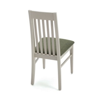 Restaurant Wood Chair in Velvet Cushion Seat - Clara | Palma