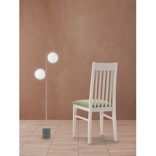 Restaurant Wood Chair in Velvet Cushion Seat - Clara | Palma