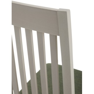 Restaurant Wood Chair in Velvet Cushion Seat - Clara | Palma