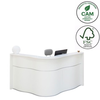 Bancone Reception Ufficio - Wave | Arredo Ufficio Online | ISA Project