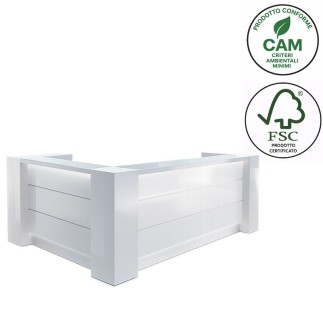 Corner Reception Desk - Valde | Office Furniture | ISA Project