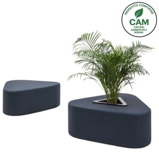 Ottoman for waiting room with or without planter - Hana | IsaProject
