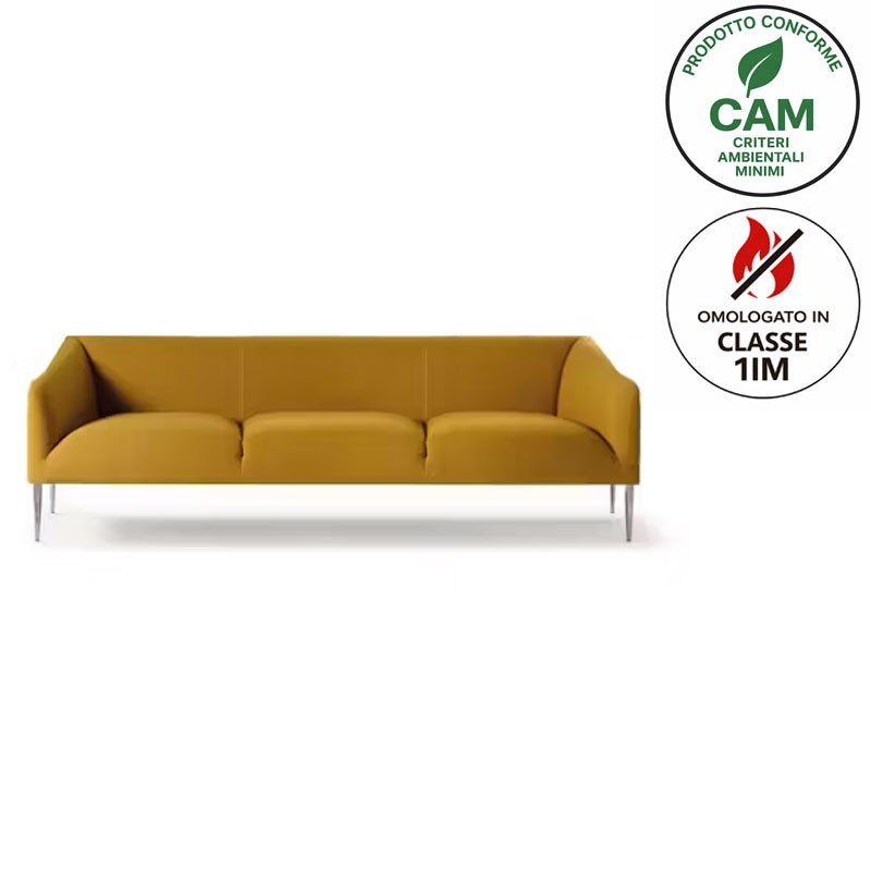 Divano imbottito a 3 posti - Thank | Quinti