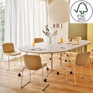 Tavolo Ovale Modulare per Sala Riunioni - Revi | MDD
