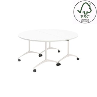 Round Modular Table on Wheels - Revi | MDD