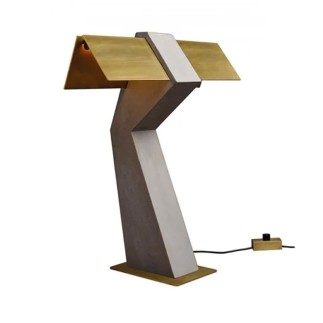 Lampada LED in Cemento e Acciaio - Tau | DCW Editions