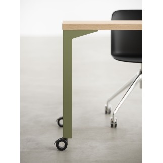 Square Table on Wheels for Small Meetings - Enna