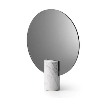 Specchio tondo con base in marmo - Prince | IsaProject