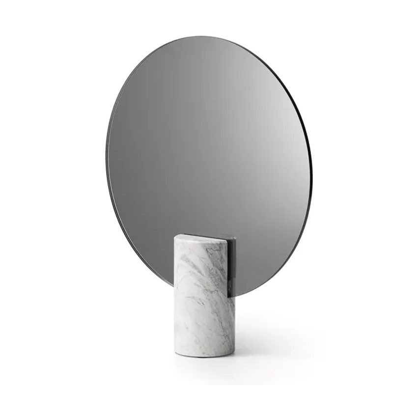 Specchio tondo con base in marmo - Prince | IsaProject