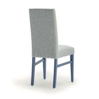 Wooden Chair with High Backrest and Cushion Seat - Lady | Palma