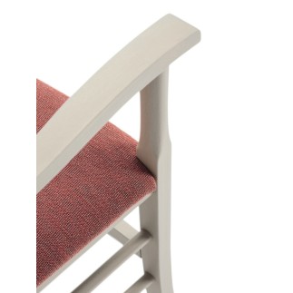 Upholstered Wooden Chair with Armrests - Venezia | Palma