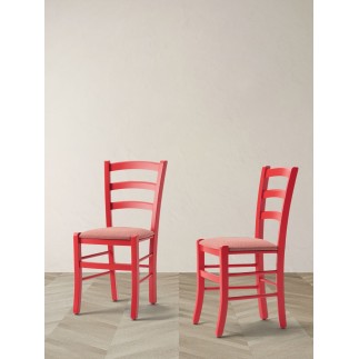 Upholstered Solid Wood Chair - Venezia