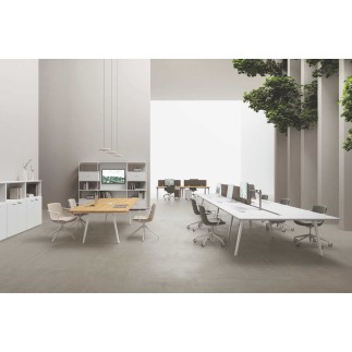 Tavolo per Sala Riunioni con Piano Rettangolare - E-place | DVO