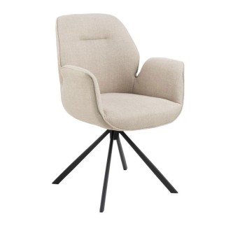 Armchair with Steel Trestle Legs - Aura| Isarreda