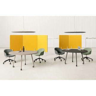 Tavolo Small Meeting con Ruote - Knot