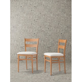 Wood Chair with Cushion Seat - Cremona | Palma