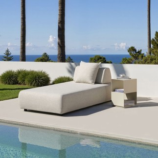 Sun Lounger with Adjustable Backrest - Geometry