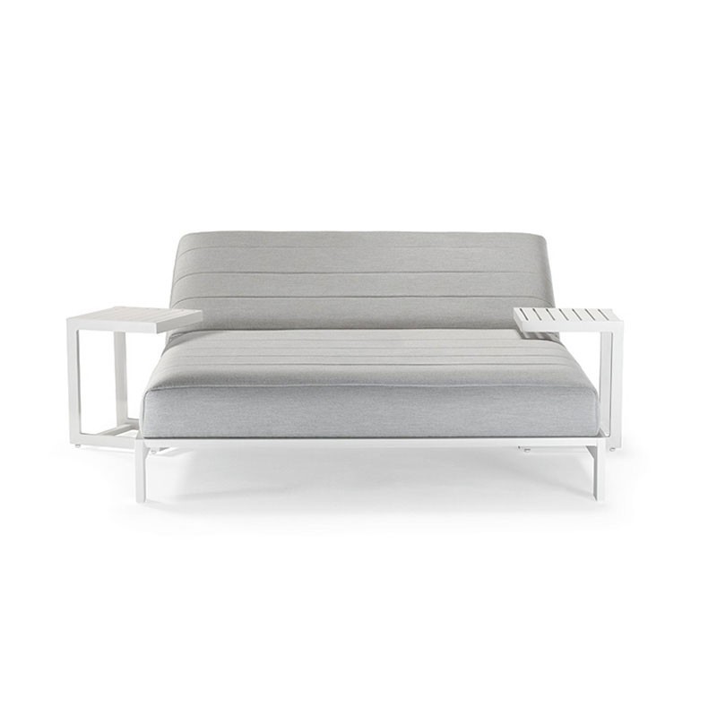 Lettino Prendisole Doppio con Tessuto Sunbrella - Bite Double | Grattoni