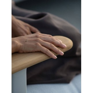 Poltrona in Tessuto e Braccioli in Teak - Bliss | Atmosphera