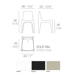 Sedia in Polipropilene Impilabile - Solid | Vondom