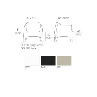 Poltrona Lounge Ignifuga per Esterno - Solid | Vondom