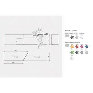 Outdoor Steel Bench - Ying Yang | IsaProject