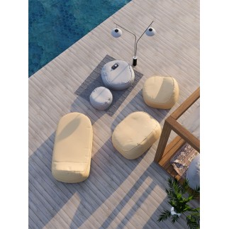 Garden Armchair in Water-Repellent Fabric - Cloud | Spouf