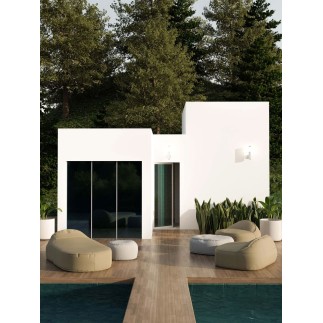 Small Outdoor Sofa in Tear-Resistant Fabric - Cloud | Spouf