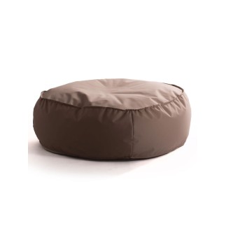 Padded Outdoor Pouf in Fabric - Cloud | Spouf