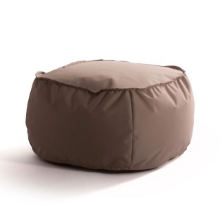 Padded Outdoor Pouf in Fabric - Cloud | Spouf