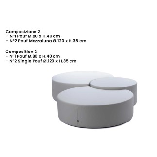 Modular Outdoor Sofa in Eco-Leather - Infinity | Spouf