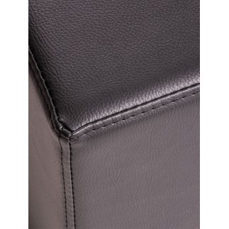 Square Pouf in Fire-Retardant Eco-Leather - Cubo | Spouf