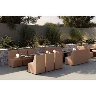 Small Eco-Leather Sofa for Restaurant - Ergo | Spouf