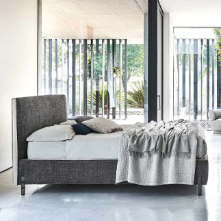 Letto Contenitore Matrimoniale in Tessuto - Poseidone | ISAProject