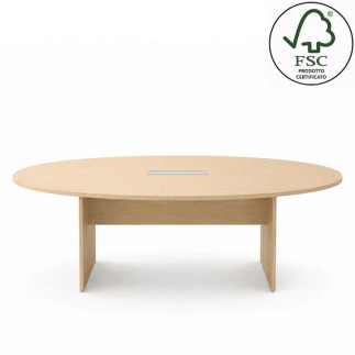 Tavolo Meeting Certificato FSC con Piano Ovale - Treko | DVO