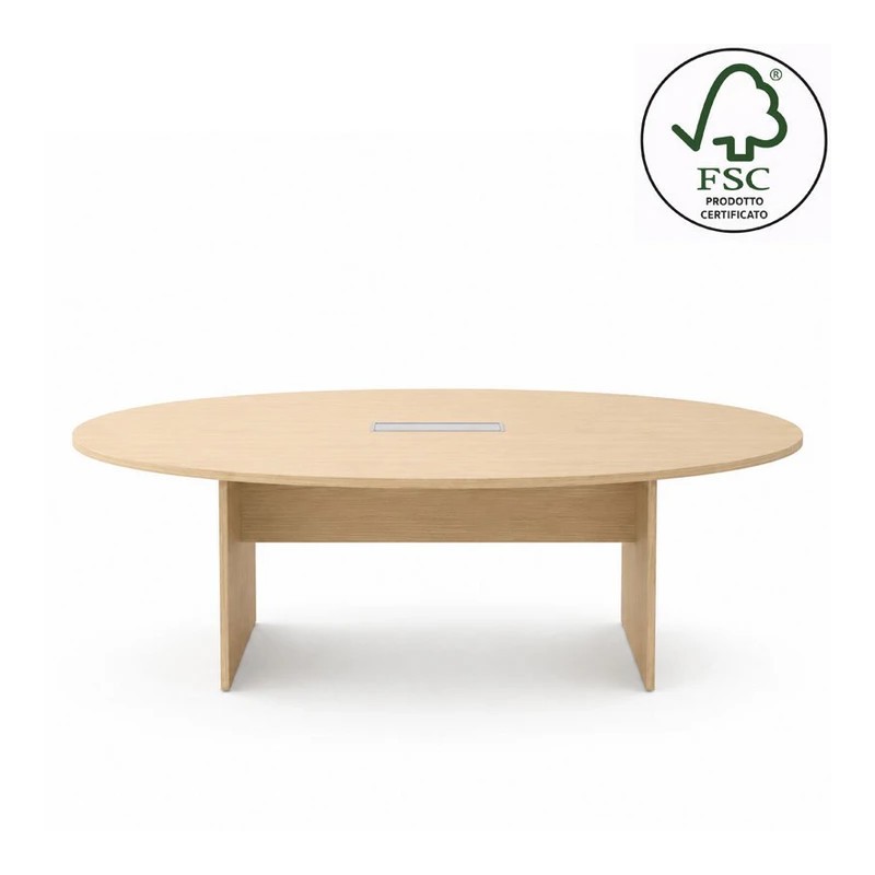 FSC-Certified Meeting Table with Oval Top - Treko | DVO
