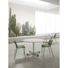Oslo DVO small meeting table with melamine top for offices - Isarreda