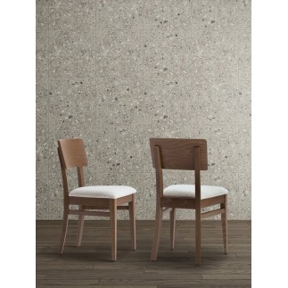 Wooden Chair with Cushion Seat - Retrò