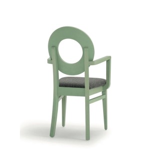 Sedia di Design con Braccioli e Seduta Imbottita - Dea | Palma