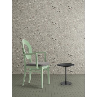 Design Wooden Chair with Armrests and Cushion Seat - Dea