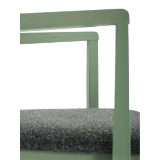 Design Wooden Chair with Armrests and Cushion Seat - Dea | Palma