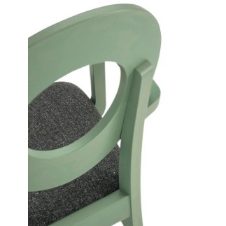 Sedia di Design con Braccioli e Seduta Imbottita - Dea | Palma