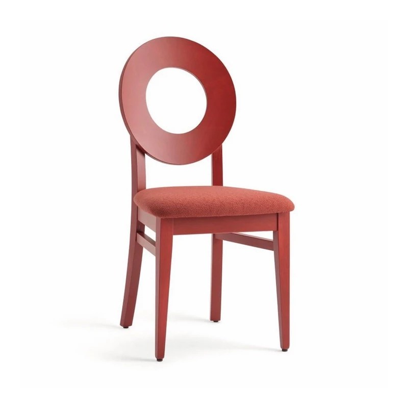 Sedia in Legno di Design con Seduta Imbottita - Dea | Palma