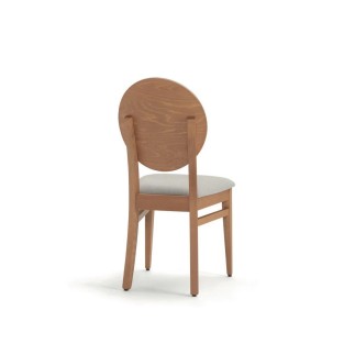 Sedia di Design in Legno con Seduta Imbottita - Woody | Palma